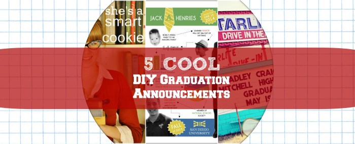 Diy graduation announcements