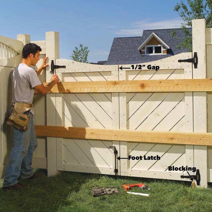 Diy fence and gate