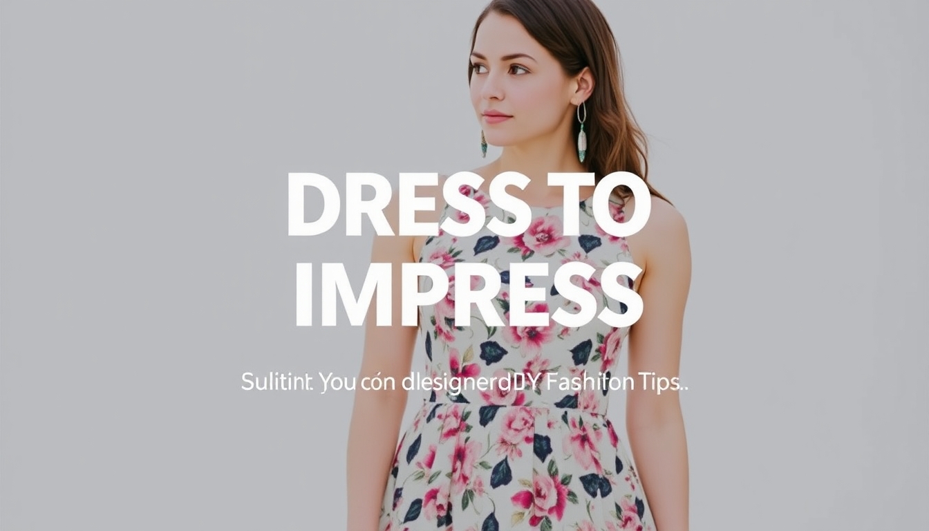 Dress to Impress Unlock Your Inner Designer with DIY Fashion Tips