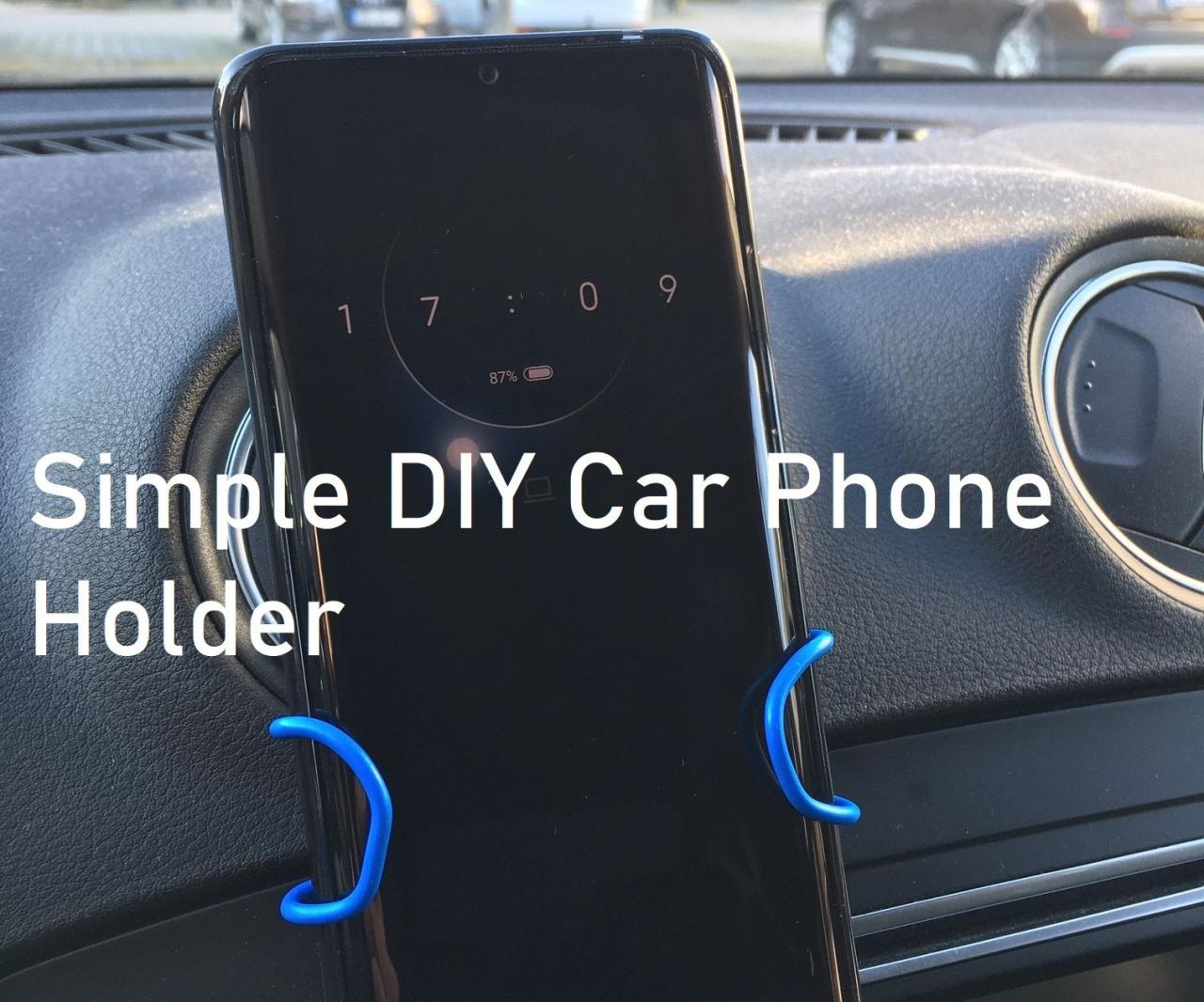 Diy car phone holder