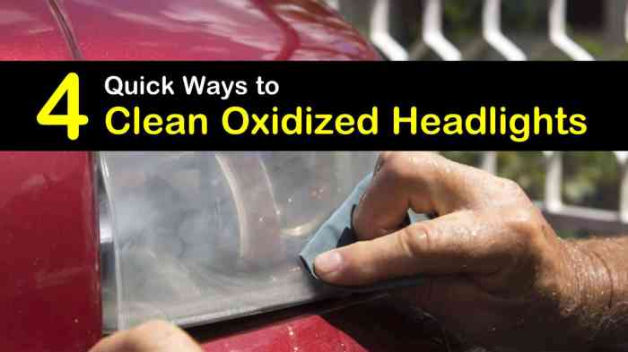 Diy headlamp cleaner