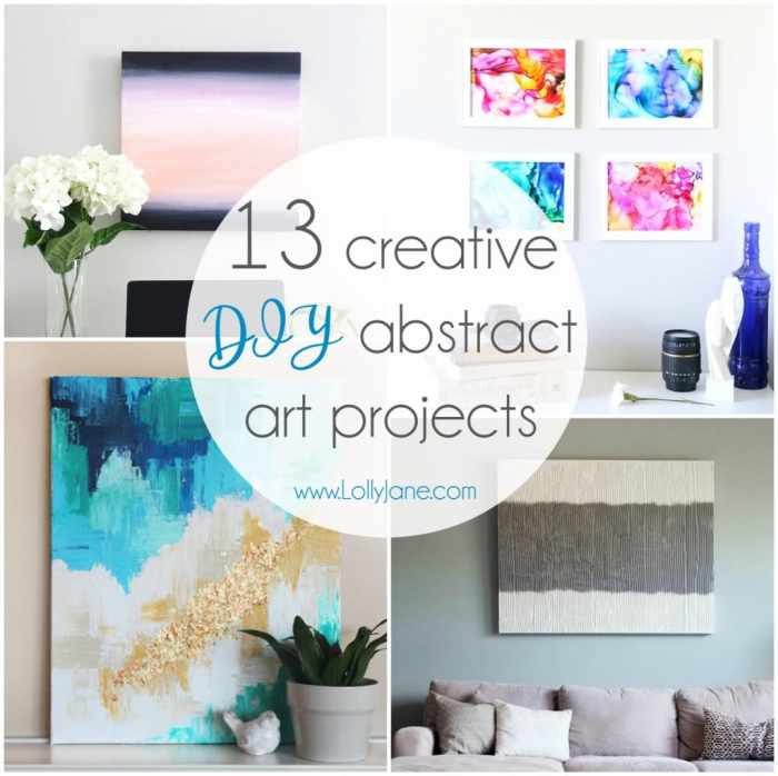 Diy abstract wall art