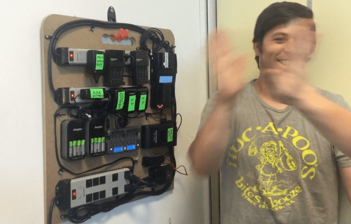 Diy battery charging station