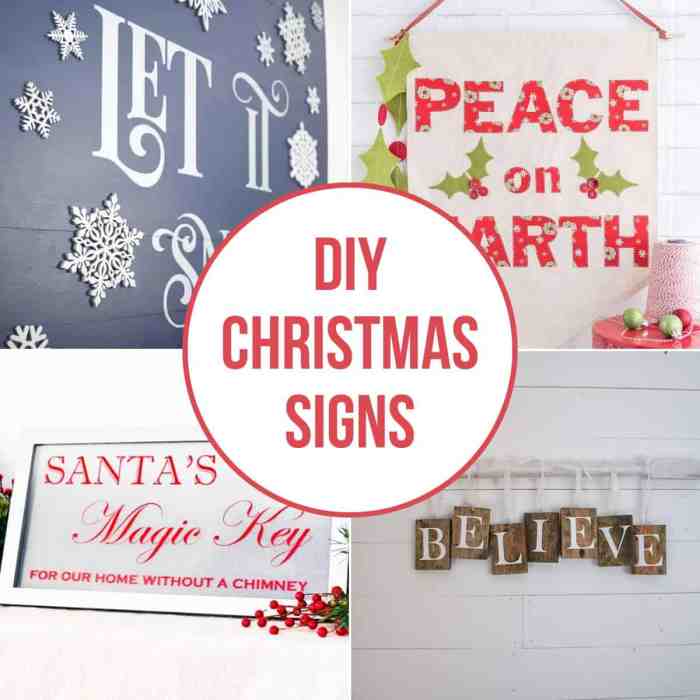 Diy christmas signs