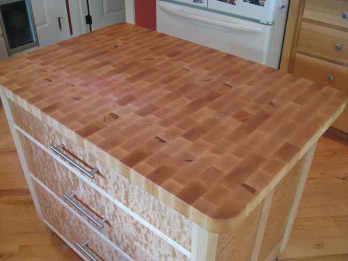 Diy butcher block dining table