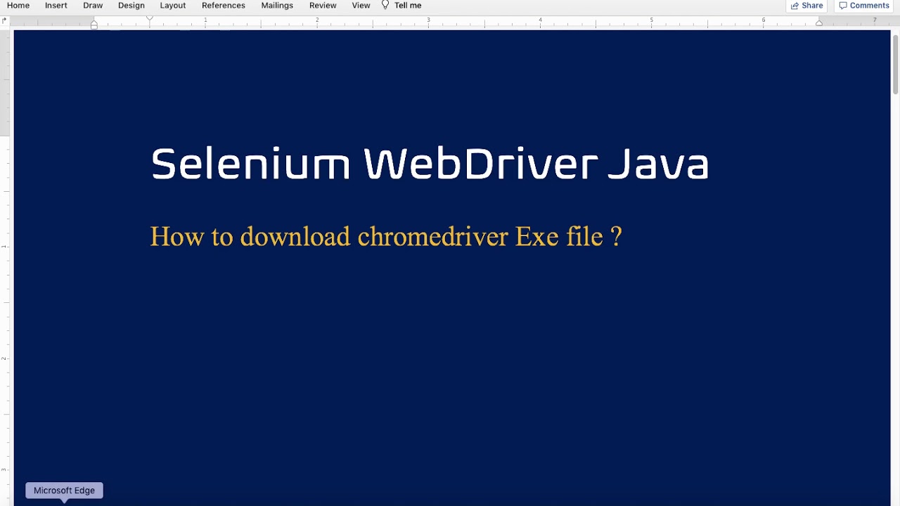 Download chromedriver