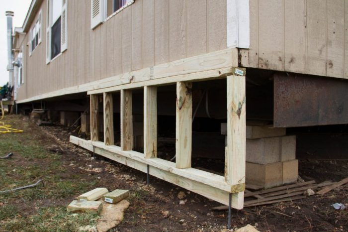 Diy mobile home skirting