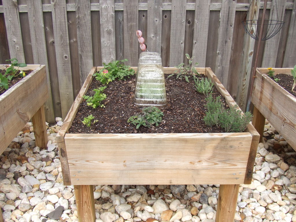 Diy elevated garden bed on legs