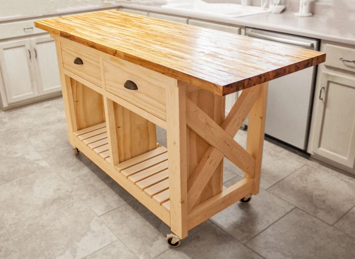 Diy butcher block dining table